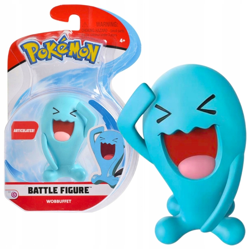 POKEMON ZBERATEĽSKÁ BOJOVÁ FIGÚRKA WOBBUFFET POHYBLIVÁ BOJOVÁ MODRÁ