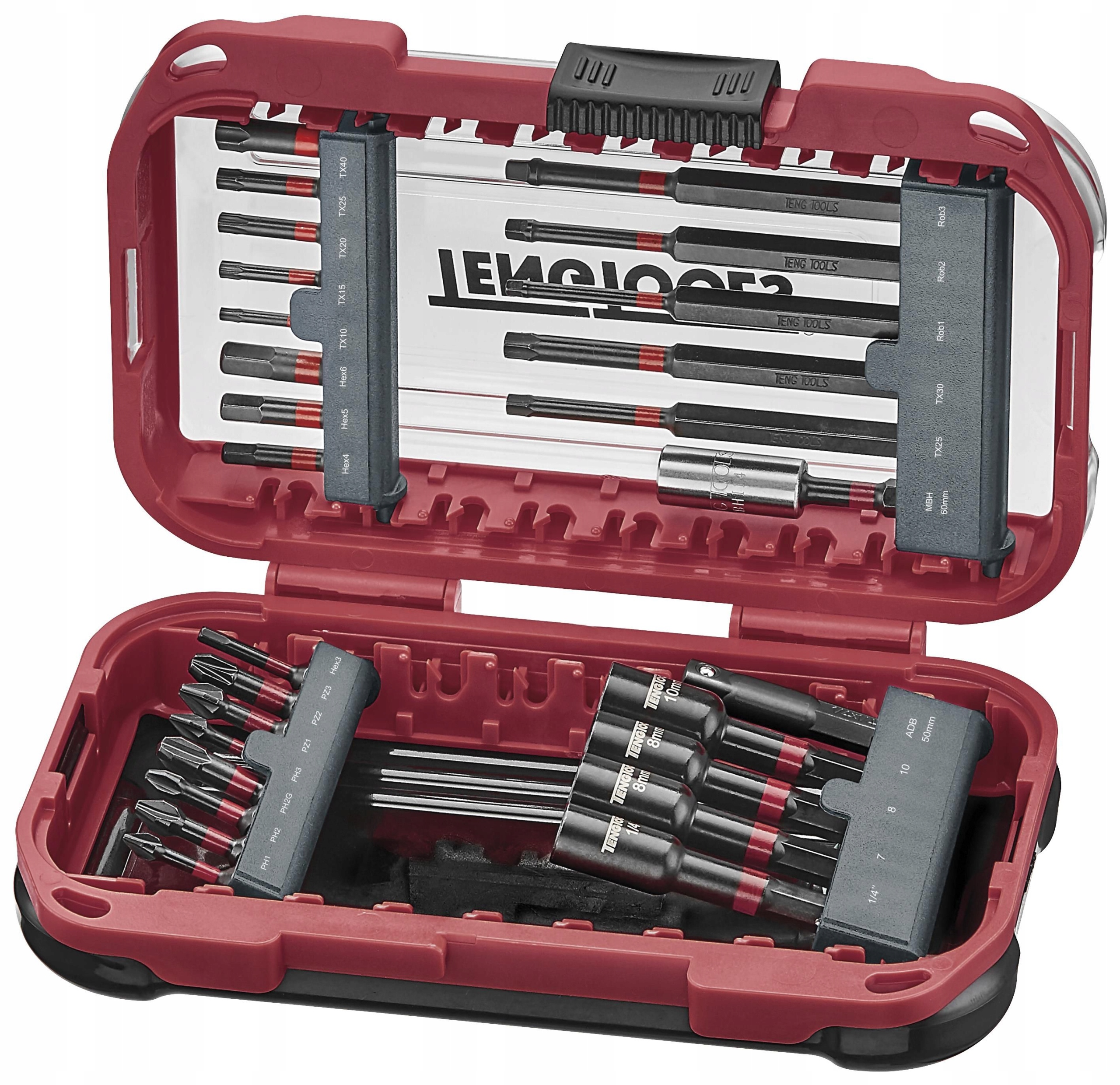 Sada hrotov a príklepových nástavcov Teng Tools TBBSI27
