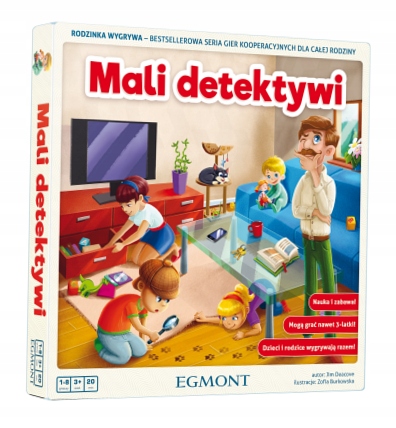 Mali Detektywi. Rodzinka Wygrywa. Gra planszowa.