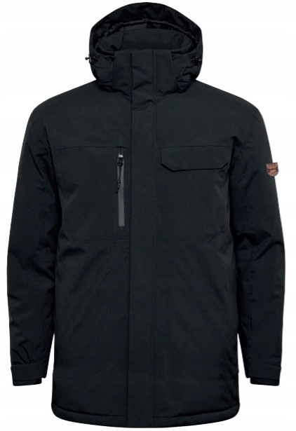 North Latitude Zimní Parka Bunda 5000 MM Velké Velikosti Černá 3XL