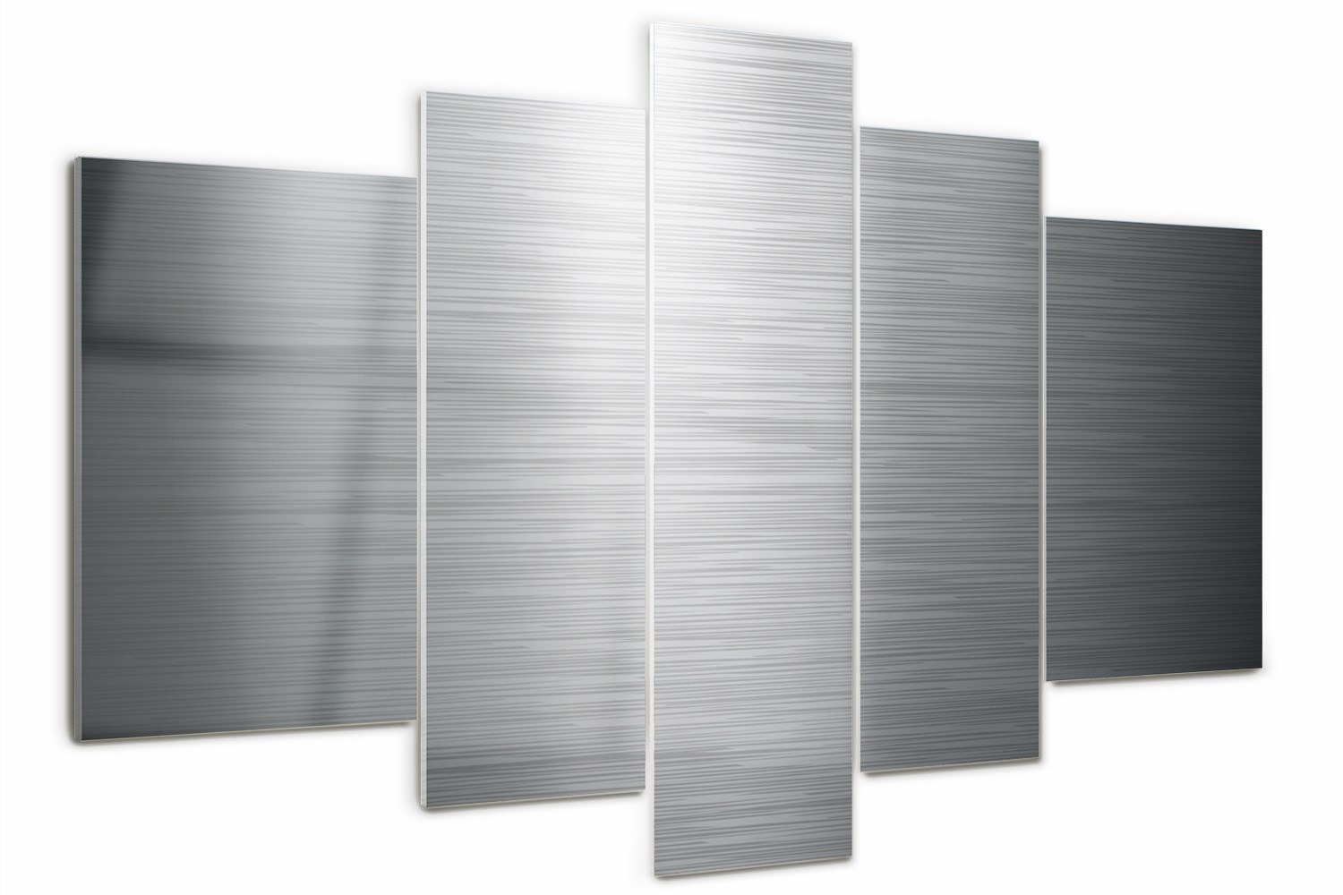 

Foto Obraz szklany duży poliptyk Metalowe tło