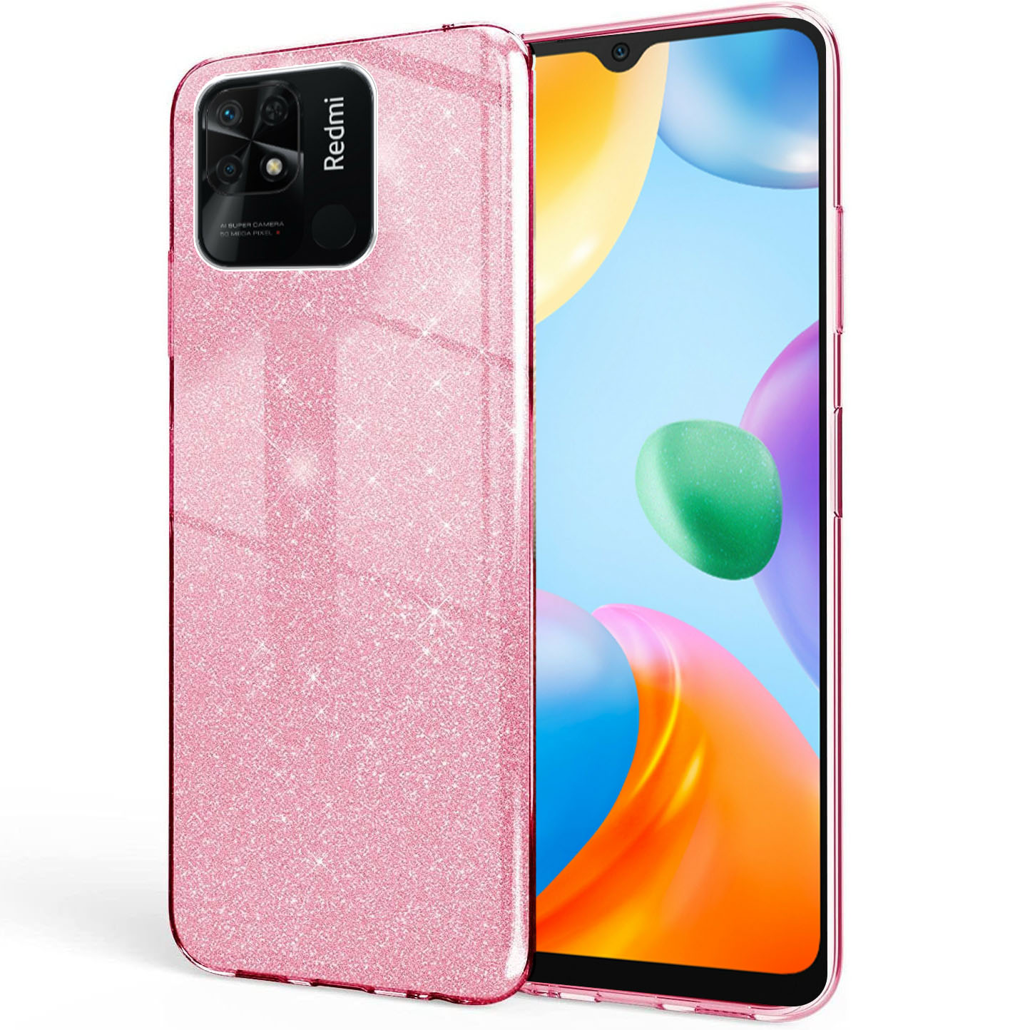

Etui na Xiaomi Redmi 10C Brokat Case Glitter Szkło