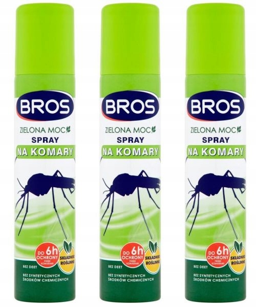 

Zielona Moc Spray Na Komary Kleszcze Bros 90ml x 3