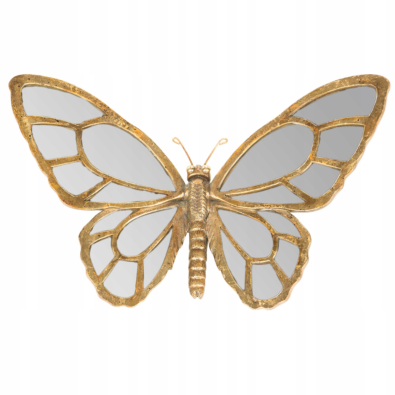 Lustro Lusterko Zawieszka Motyl dekoracja ścienna złota ozdoba na ścianę