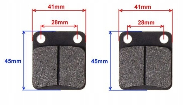 KLOCKI HAMULCOWE TYŁ TYLNE Quad Boxer 150/200cc