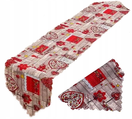 BIEŻNIK ŚWIĄTECZNY OBRUS NA STÓŁ ŚWIĘTA OZDOBA