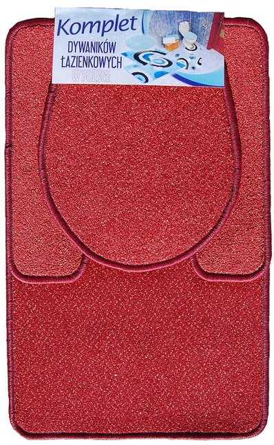 

Komplet dywaników łazienkowych 3 sztuki 77x50 cm