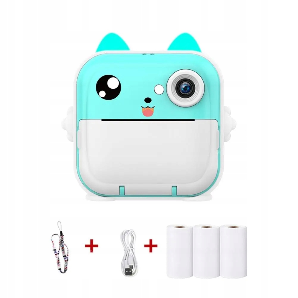 MINI DRUKARKA DRUKUŚ APARAT FOTOGRAFICZNY NATYCHMIASTOWY TERMICZNA 13 ROLEK Model Drukuś 2.0+ PRO