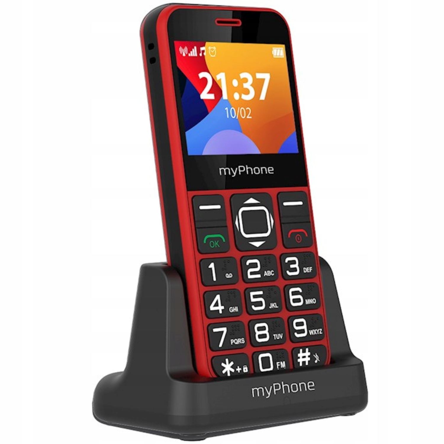 Mobilní telefon myPhone Halo pro seniory Výkonná baterie RadioFM svítilna