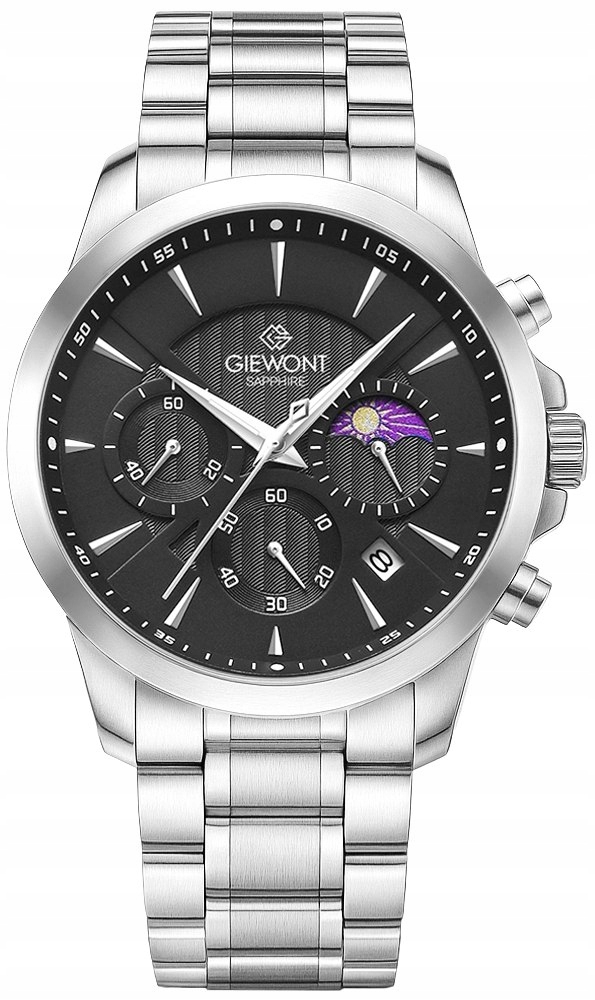 Pánské Hodinky Giewont Chronograph Sapphire Stříbrné GW9460-B2