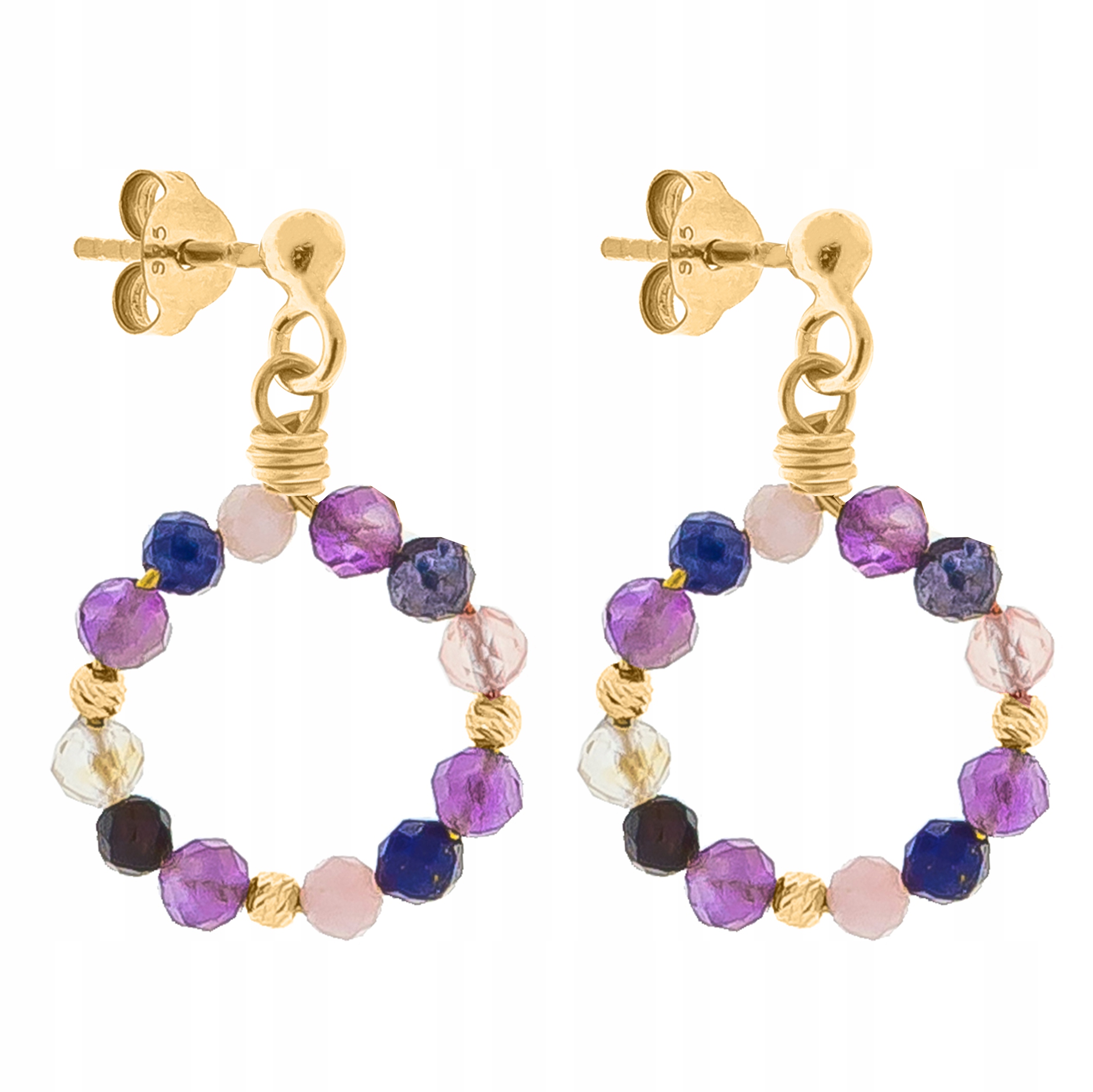 Náušnice Znamení Zvěrokruhu Slečna Achát Stříbro 925