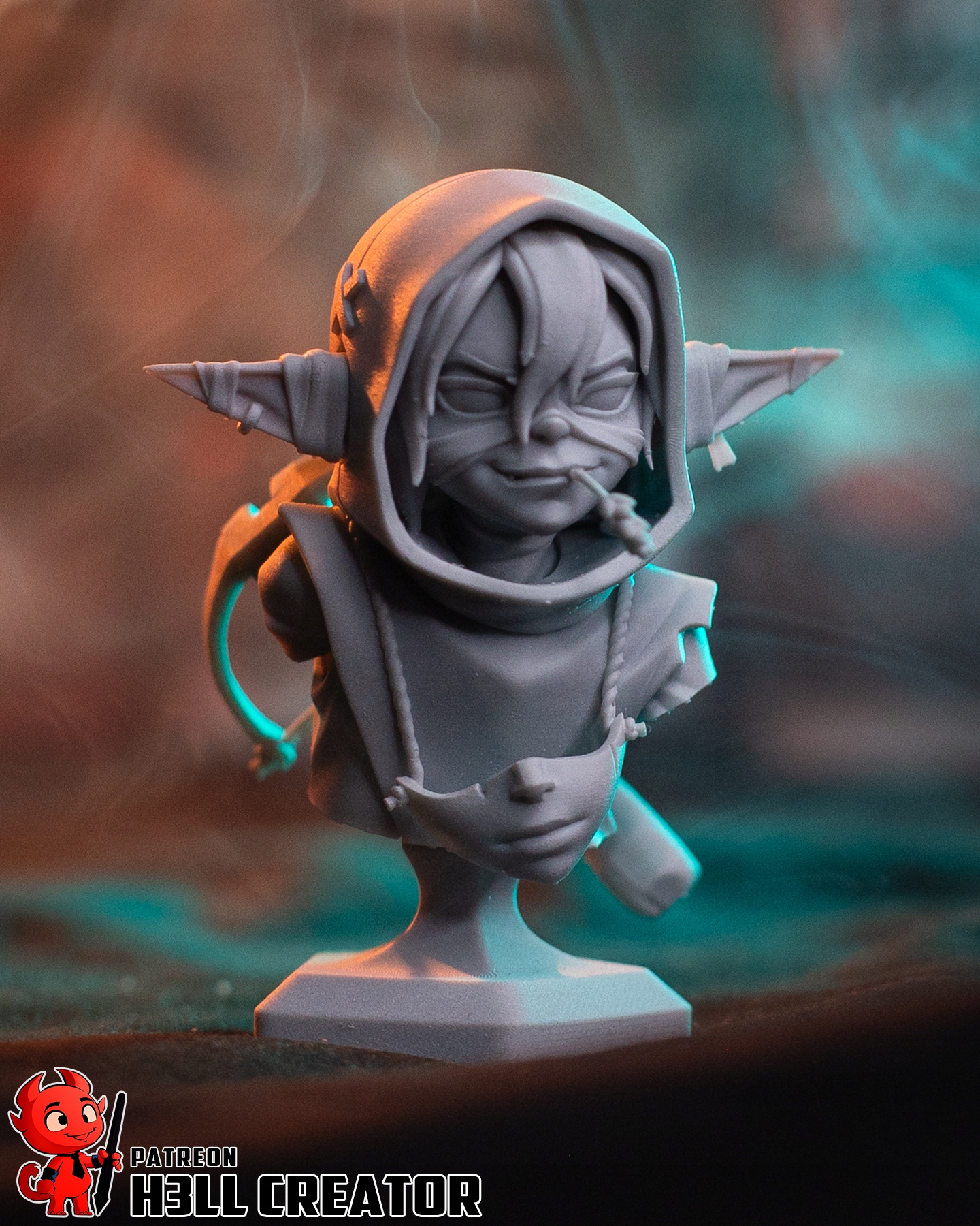Figurka Nott Mighty Nein Popiersie H3ll Creator 3D tisk 14K Dárek