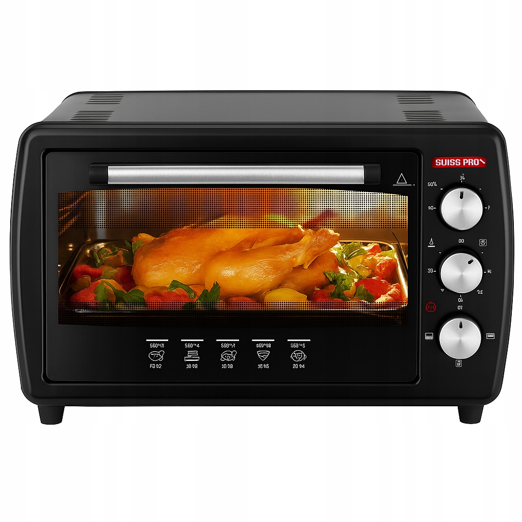 niemiecki Mini Elektryczny piekarnik Swiss Pro+ 1500W 35L Wolnostojący