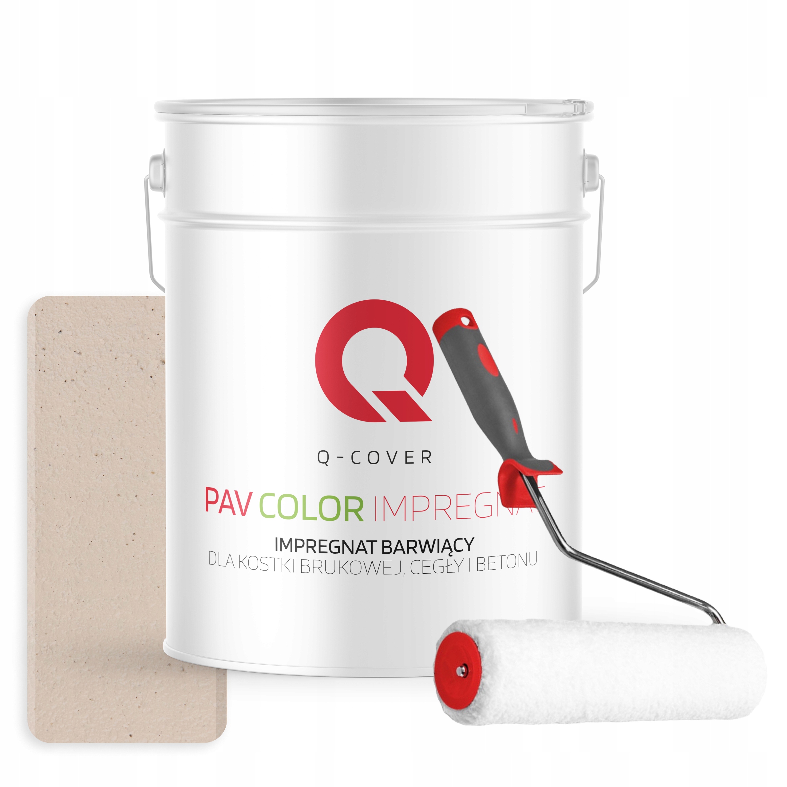 Barvicí impregnát na betonu kostky 10 l krémově béžový Uv váleček