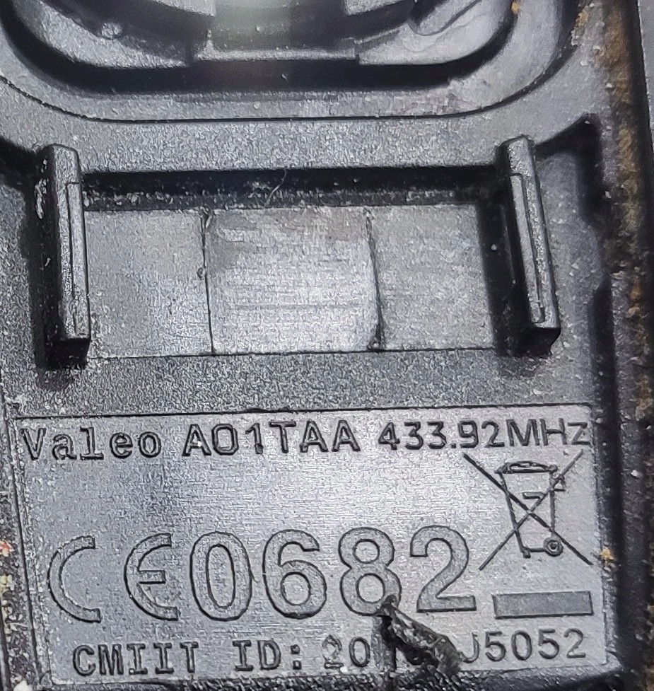 klíček PILOT obal PEUGEOT 508 a A01TAA 2010-2014