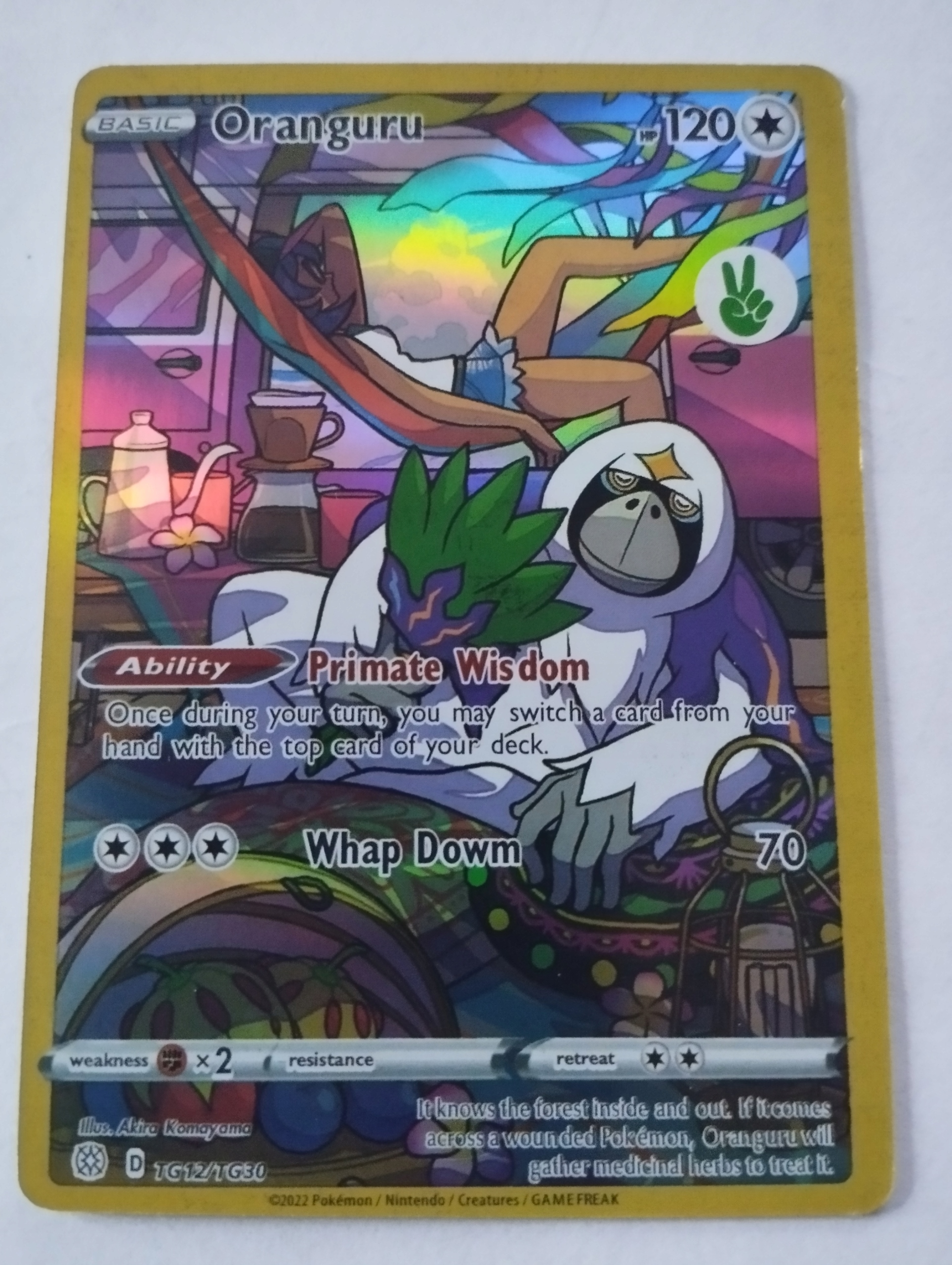legendarna odblaskowa karta pokemon Oranguru