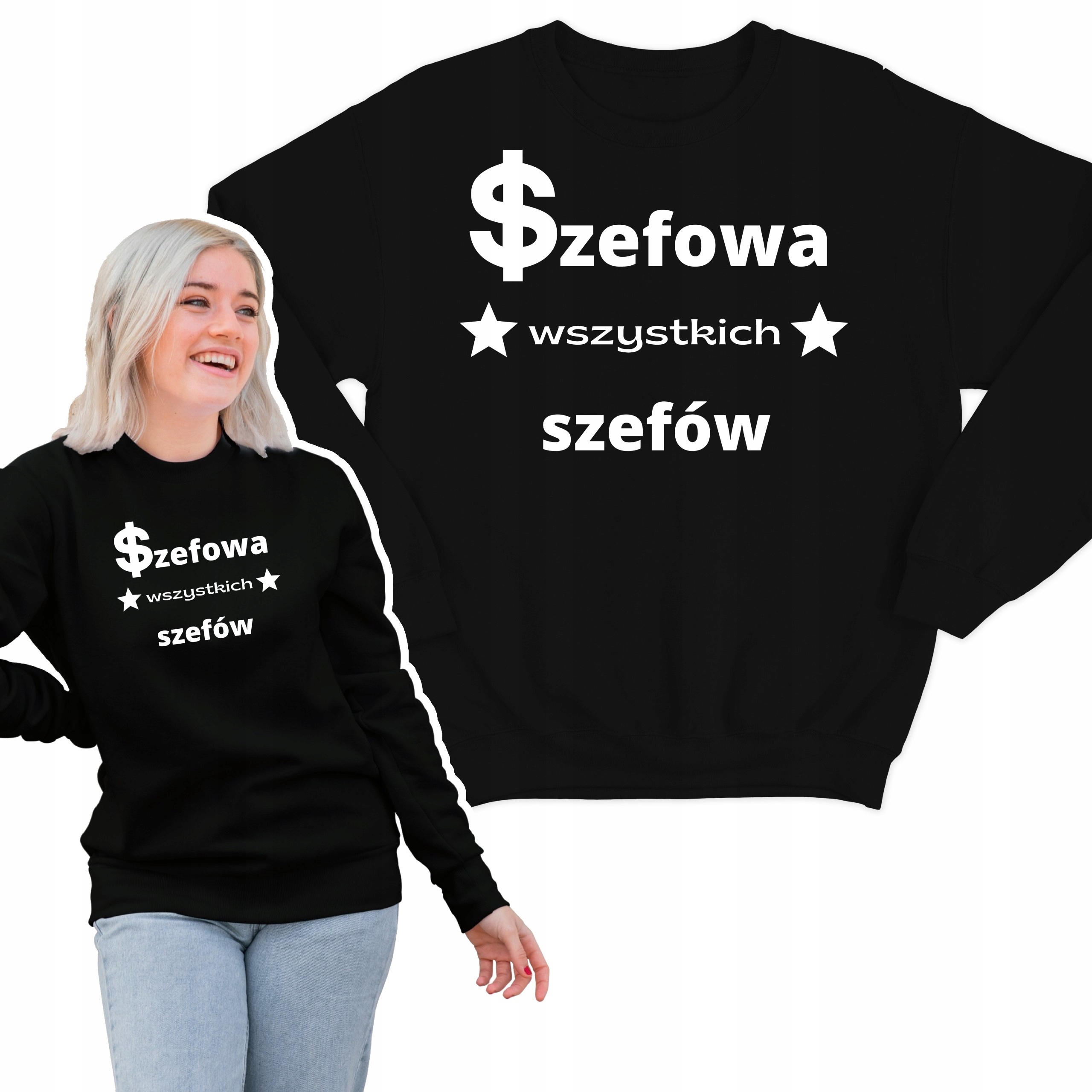 

Bluza damska Szefowa Wszystkich zabawna do pracy