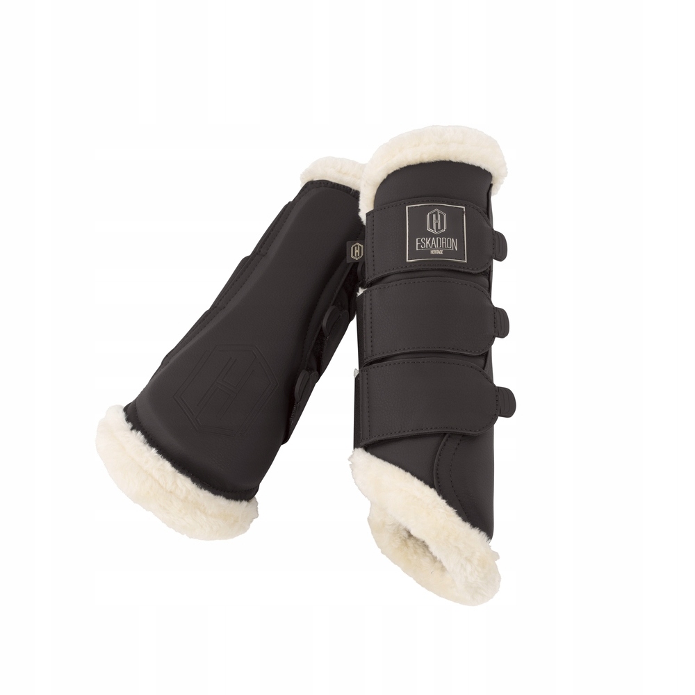 Eskadron, Ochraniacze Faux Leather Ff, Heritage 25/26, Black Truffle M