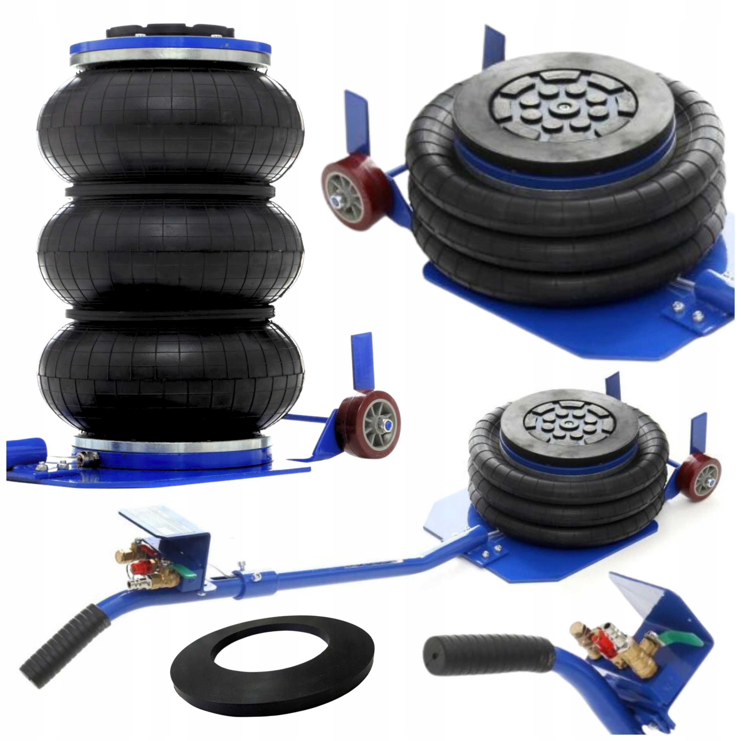 Profesionální pneumatický Hever Strong Polštářový Zvedák 3,5T Heavy Duty guma