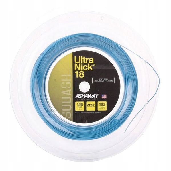 Squashový natahovač Ashaway Ultranick 18 Blue 1,15 mm 110 m