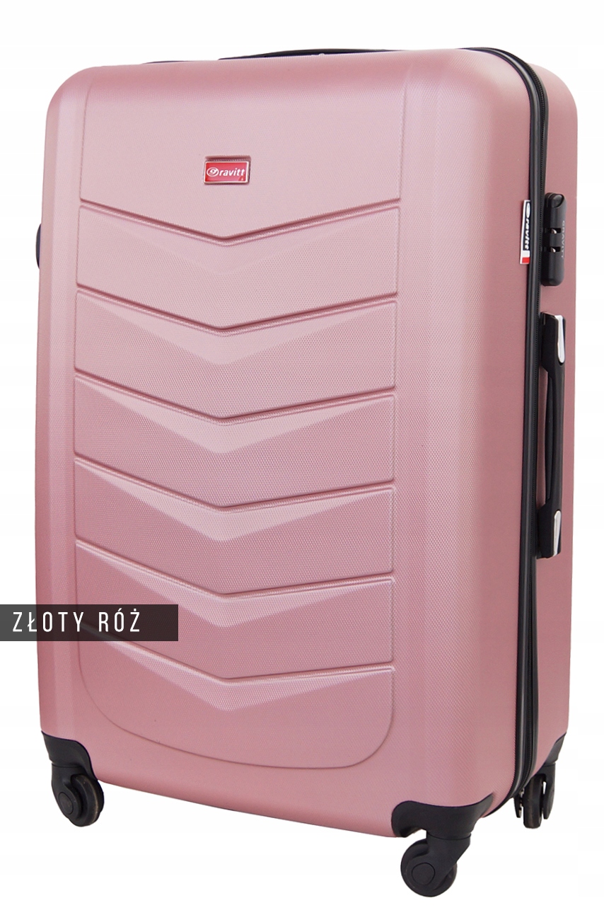 WALIZKA PODRÓZNA DUŻA XXL BAGAŻ NA KÓŁKACH SAMOLOT GRAVITT 602 Wysokość 75 cm
