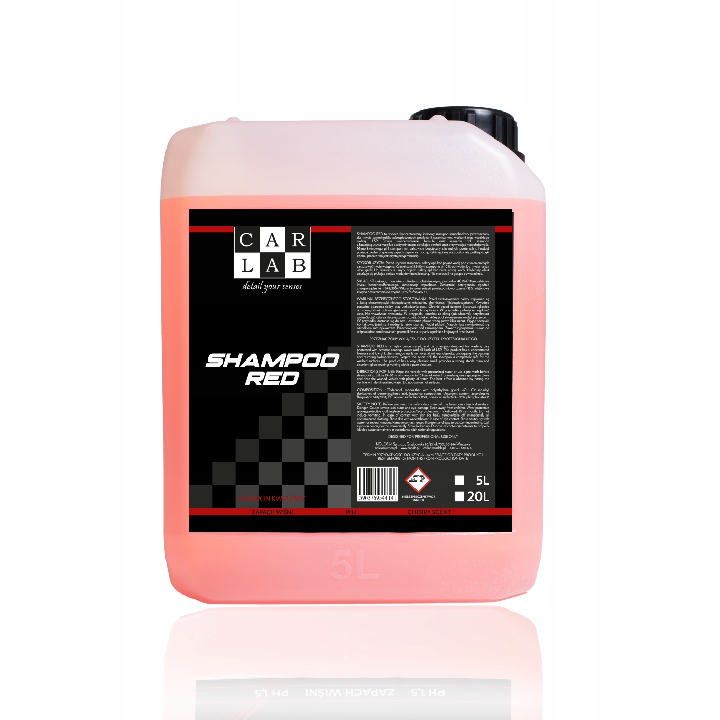 

Carlab Shampoo Red 5L szampon samochodowy kwaśny