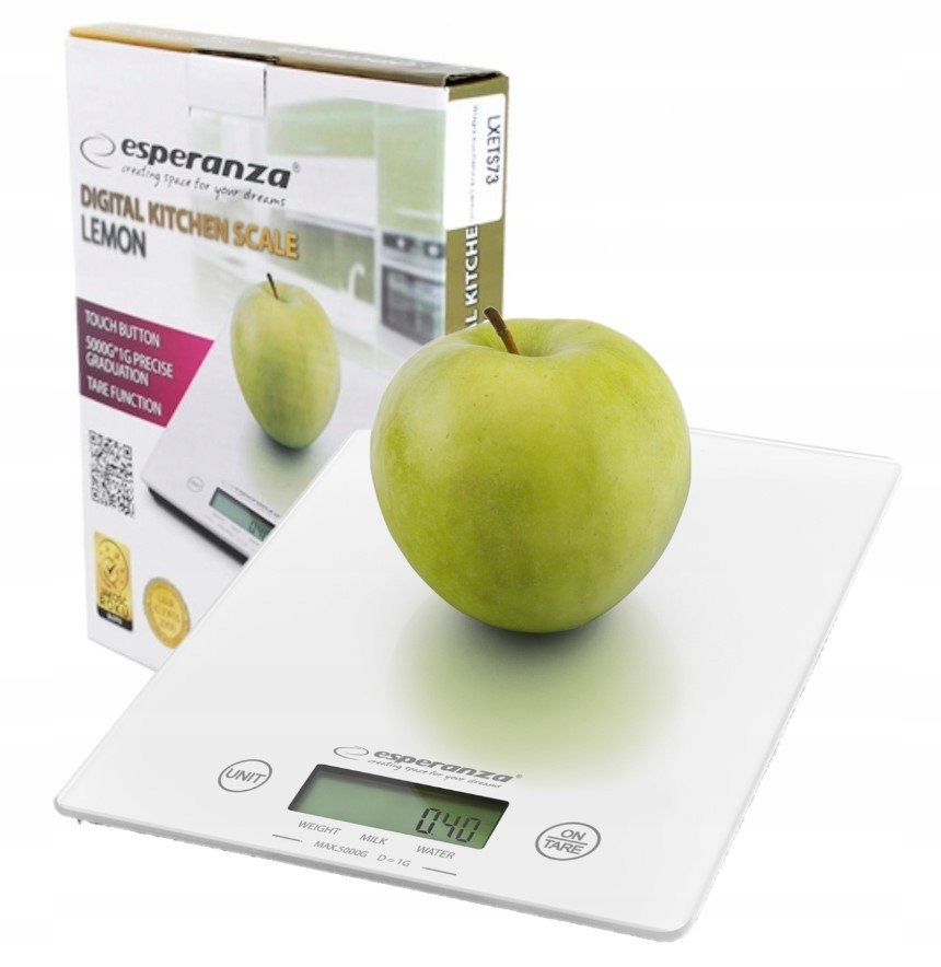 

Waga Kuchenna Hartowana Panel Dotykowy 5KG/1G