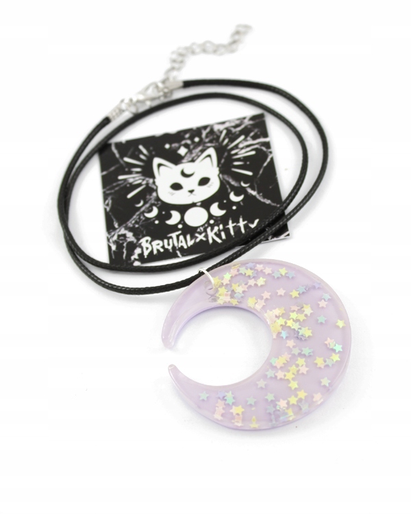 wisiorek BIG PASTEL moon księżyc goth gotycki Rodzaj Klasyczne