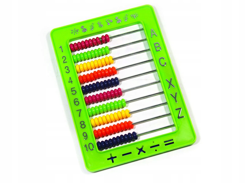 LICZYDŁO SZKOLNE PLASTIKOWE KOLOROWE Z PODSTAWKĄ EAN (GTIN) 5907776079108