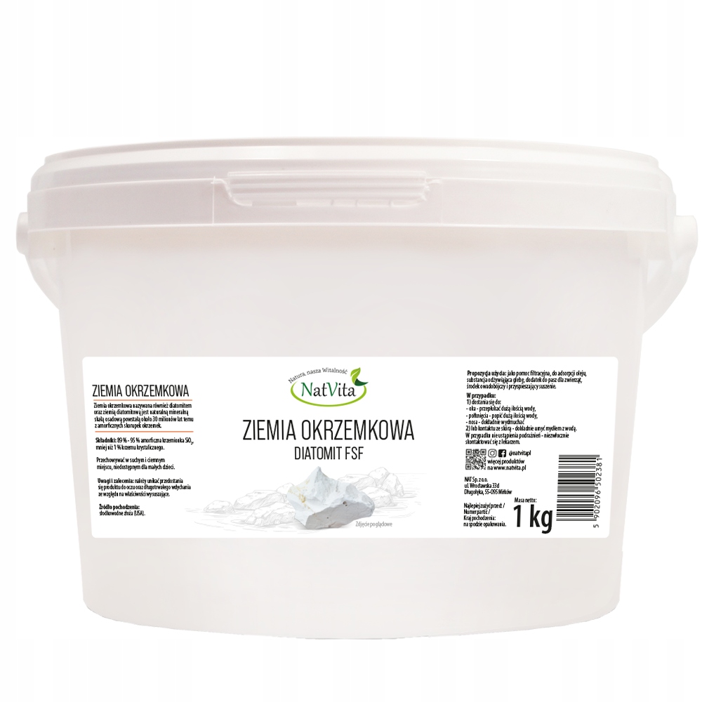 

Ziemia Okrzemkowa Diatomit Fsf NatVita