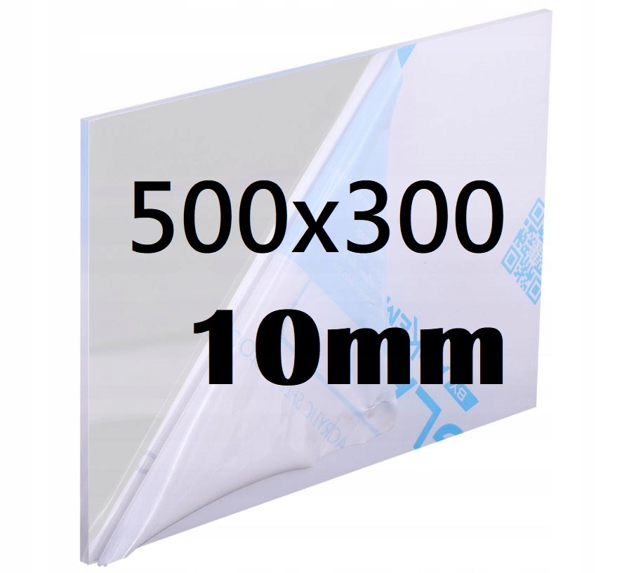 Plexi Plexi Plexi Plexa na míru 50 cm x 30 cm x 10 mm