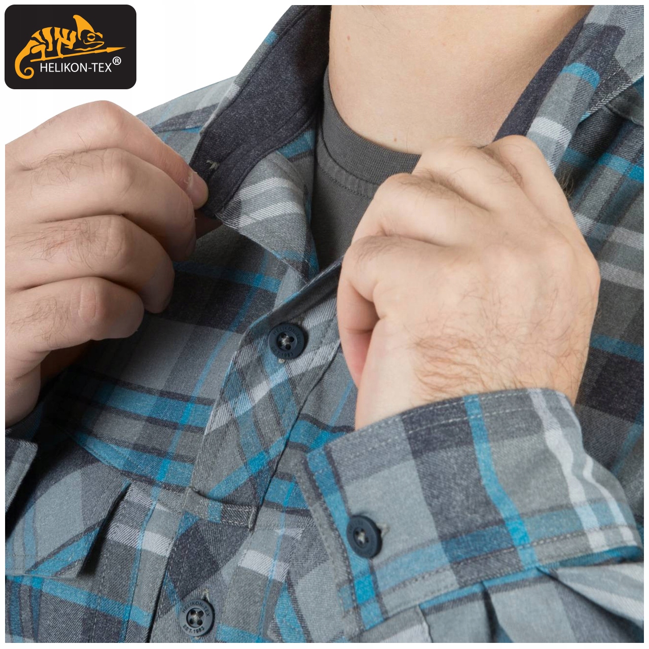 Koszula w Kratę Męska DEFENDER Mk2 PILGRIM na Outdoor Wytrzymała Rust Plaid Kod producenta KO-DPG-SR-P9-B04