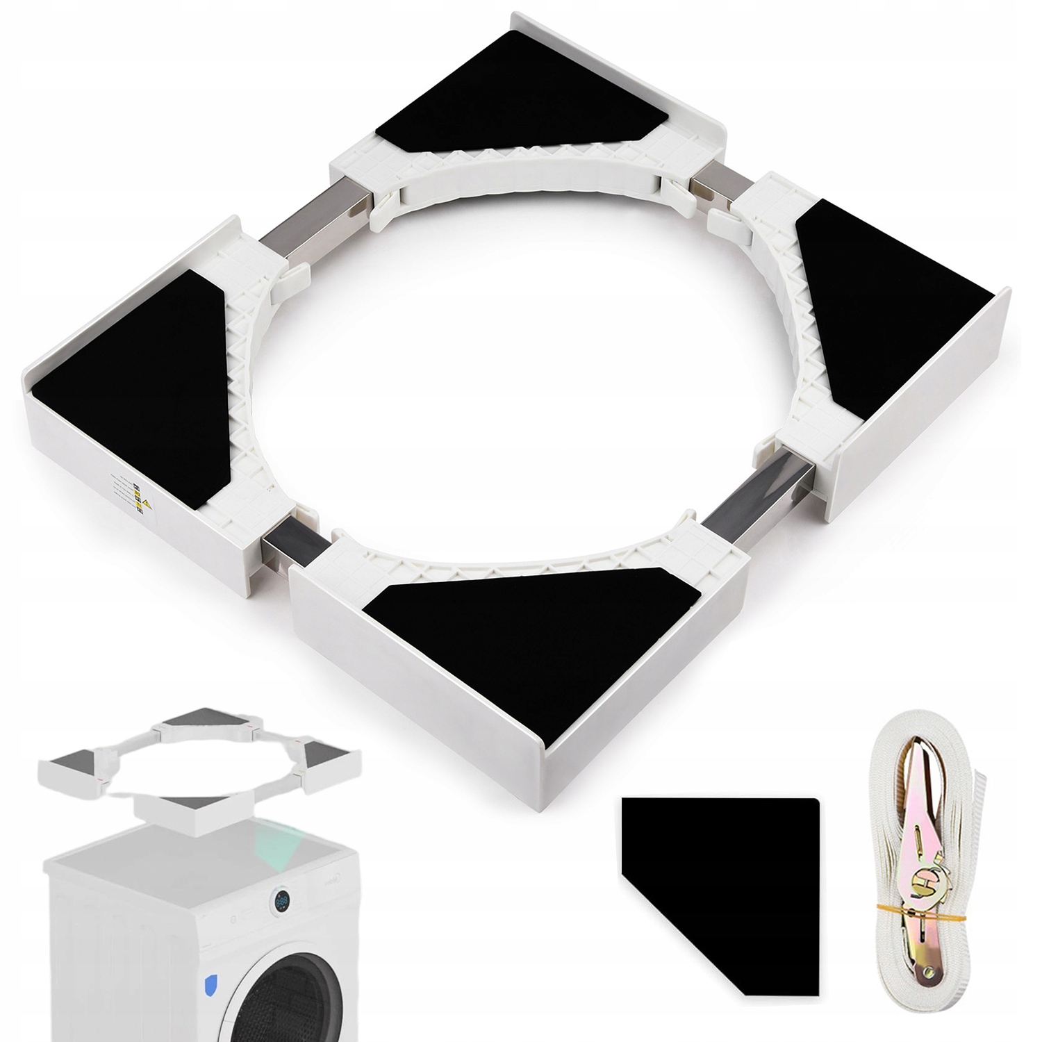 Łącznik pralki suszarki Regulowana półka 46-66cm zestaw pośredni do montażu