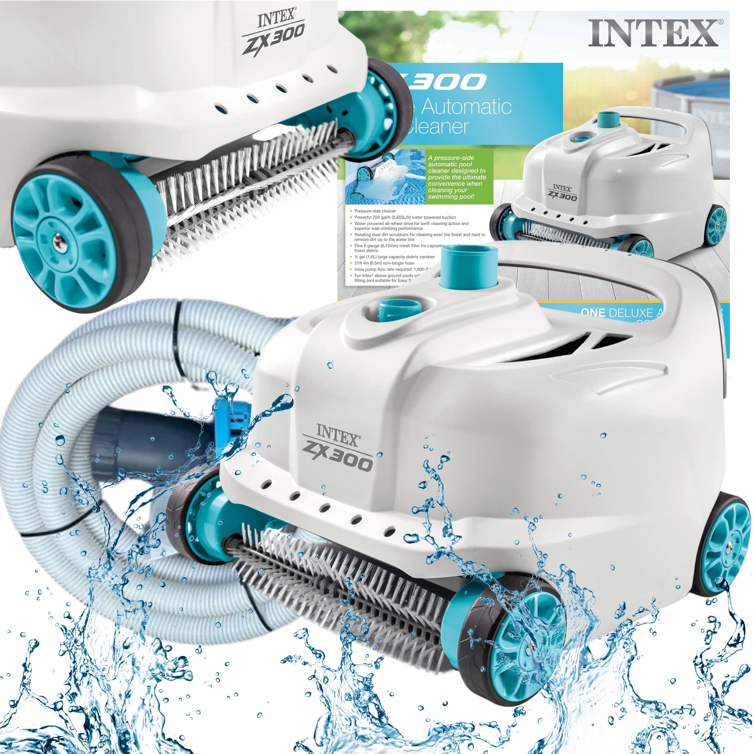 Odkurzacz Basenowy Automatyczny Intex ZX300 Robot Do Czyszczenia Basenu Dna