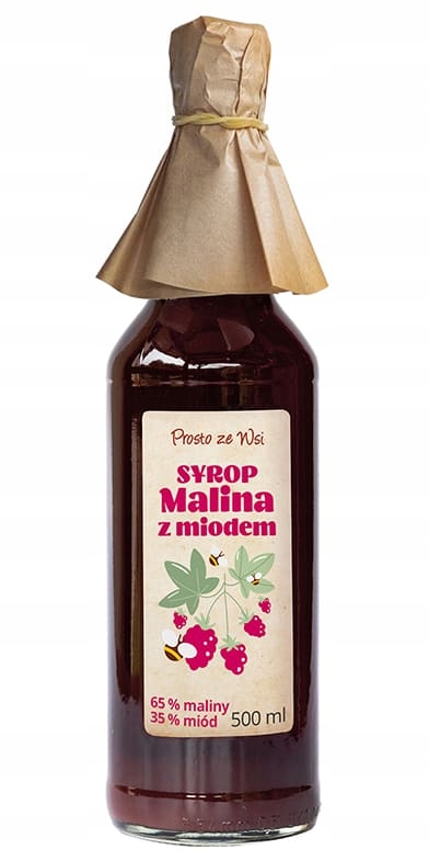 Levně Sirup Malina S Medem 500 ml Prosto Ze Wsi
