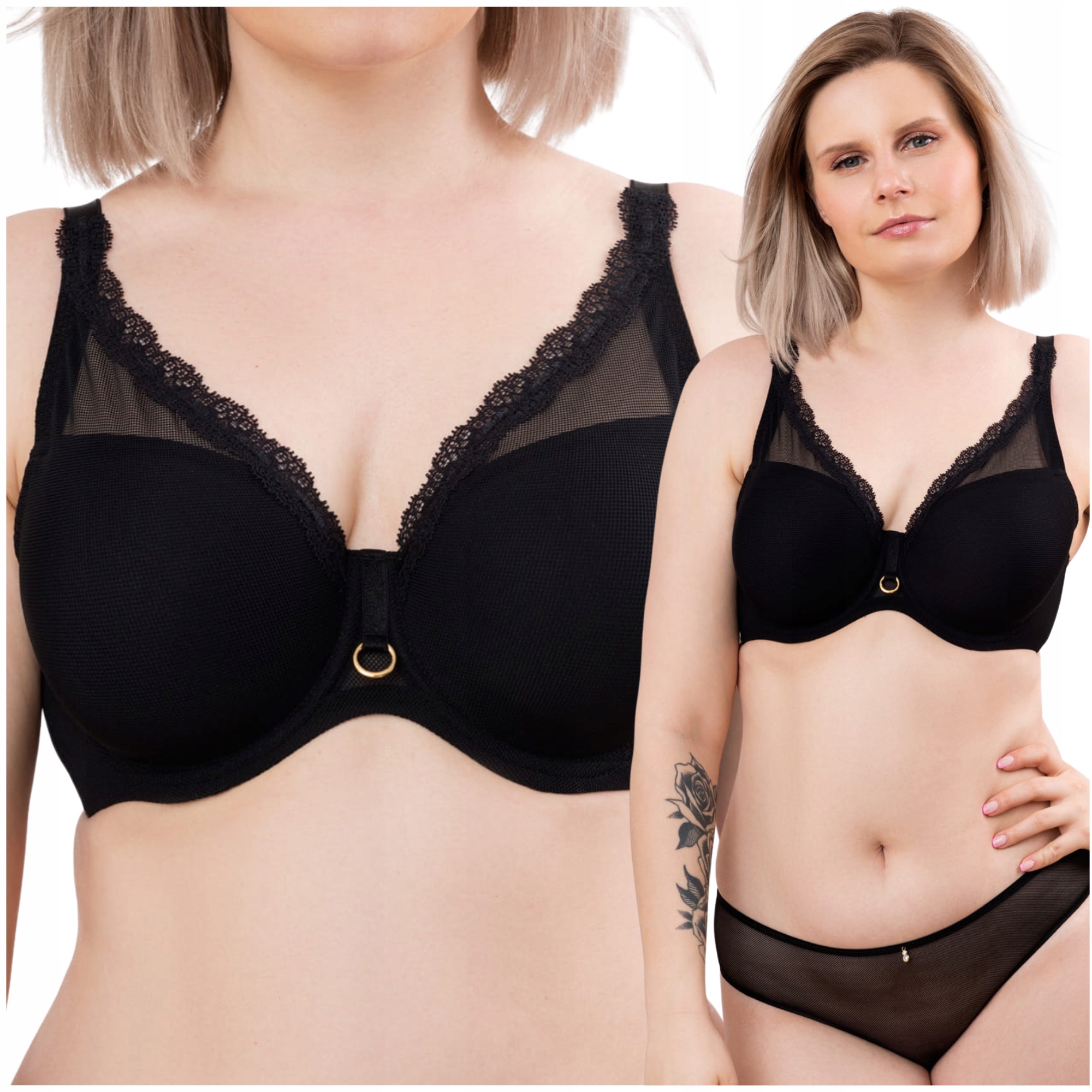 Podprsenka Spacer vyztužená pohodlná podprsenka Lemax Savannah černá 65D