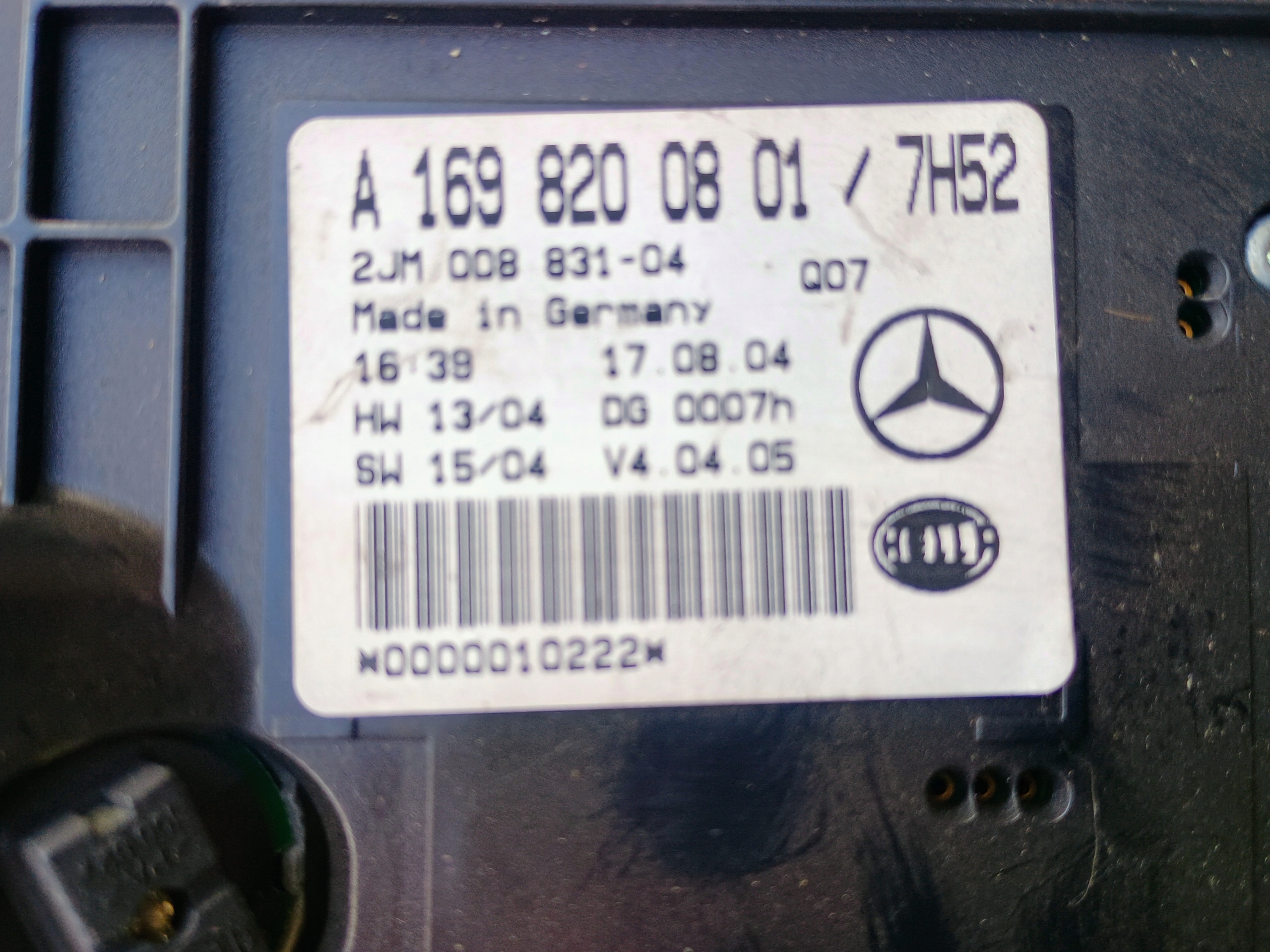 SWIATELKO CIELO INTERNO A1698200801 MERCEDES A