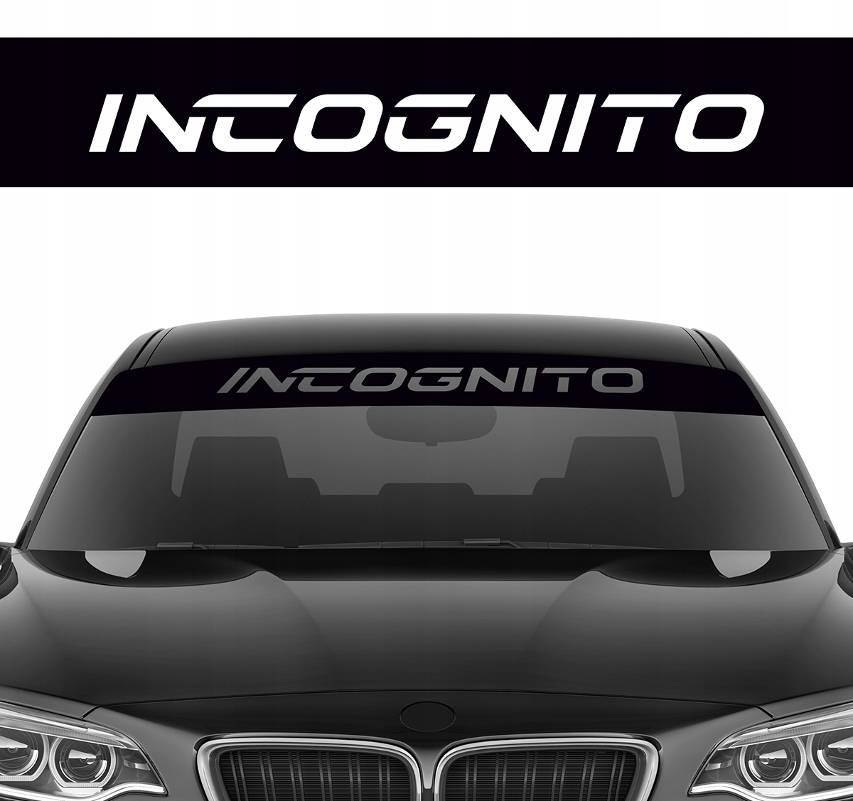 Naklejka na przednią szybę Blenda Pasek Incognito Niewidoczny 200x20