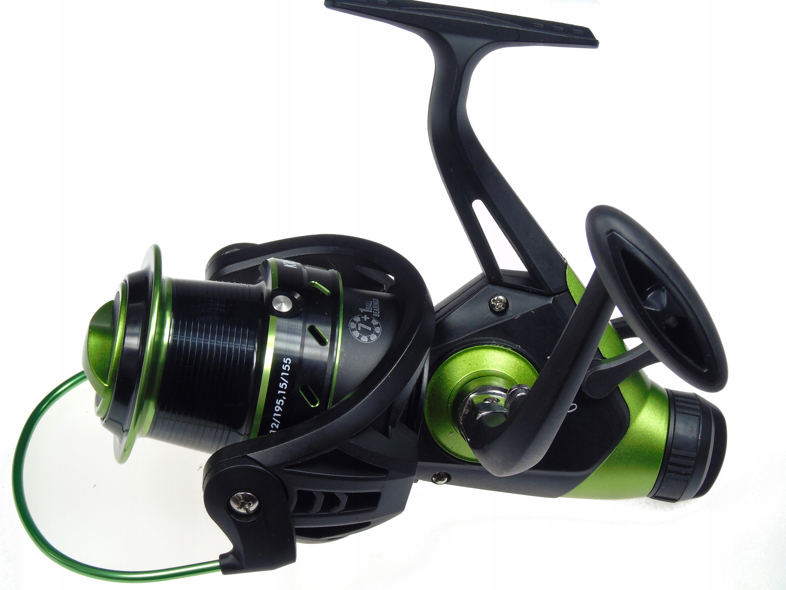 Kołowrotek Kr 4000 wolny bieg Feeder 7 1 łożysk Green Runner Karp karpiow
