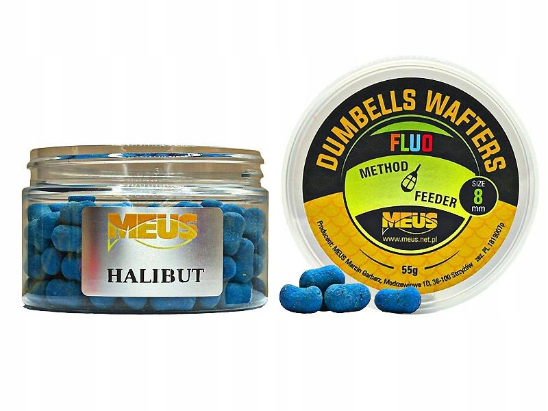 Dumbells Fluo Wafters 8mm Minis Halibut Meus