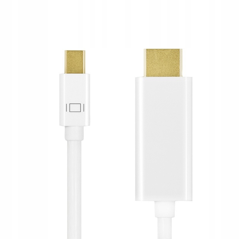 Kabel mini DisplayPort do HDMI,4K 1m Biały