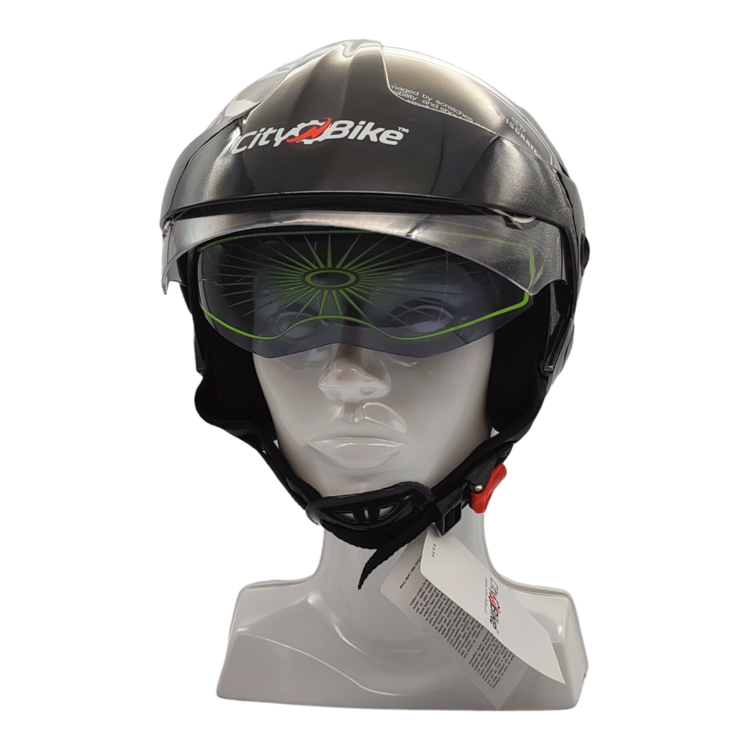 KASK OTWARTY MOTOCYKL SKUTER BLENDA RĘKAWICE M Rozmiar M