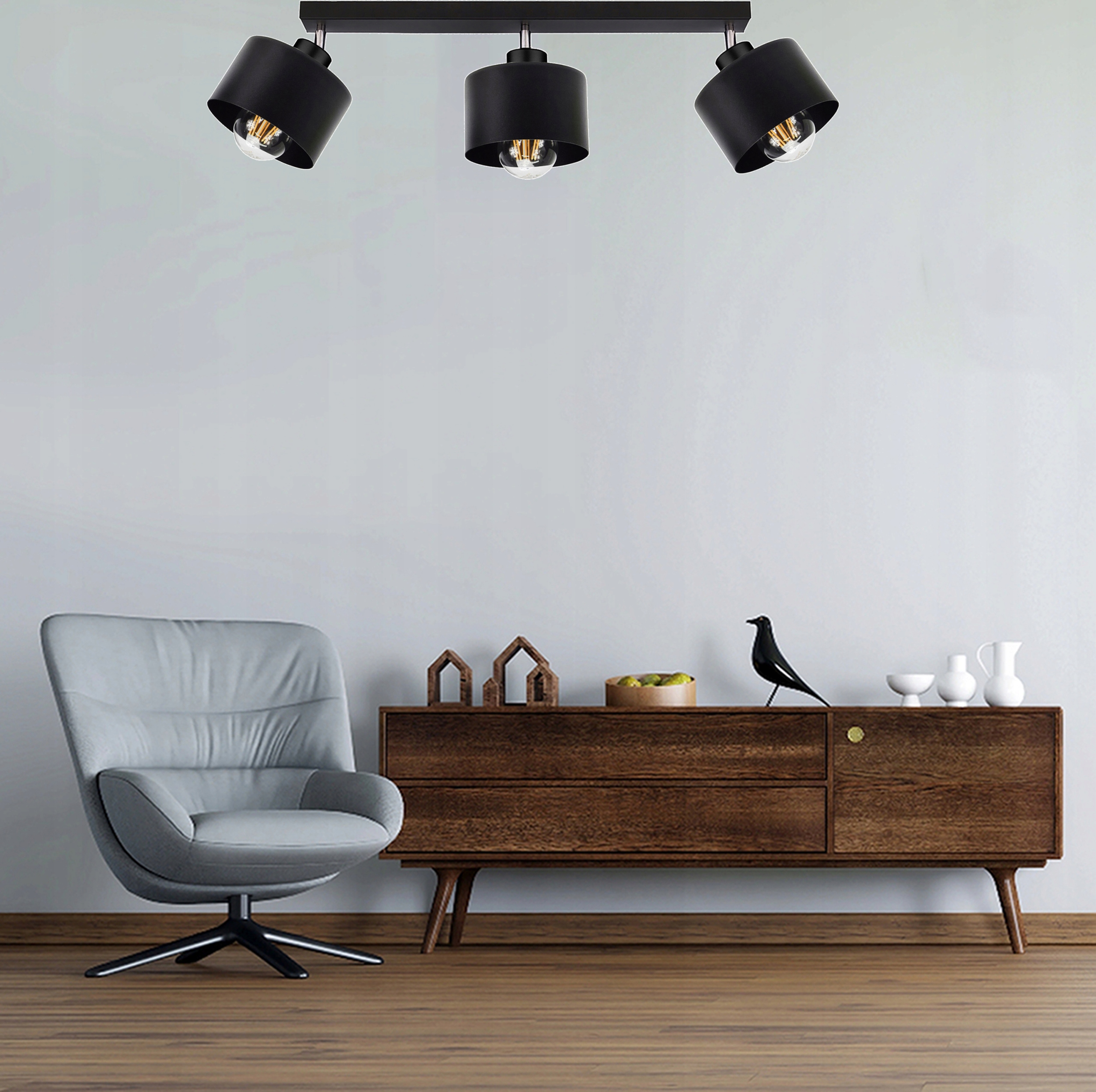 ŻYRANDOL LAMPA PLAFON SUFITOWY PR-3 LED LOFT E27 NOWOCZESNA SALON SYPIALNIA Marka Adex