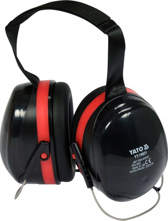 NAUSZNIKI NAKARKOWE SŁUCHAWKI WYGŁUSZAJĄCE BHP OCHRONNIKI SŁUCHU 31DB Model YT-74631