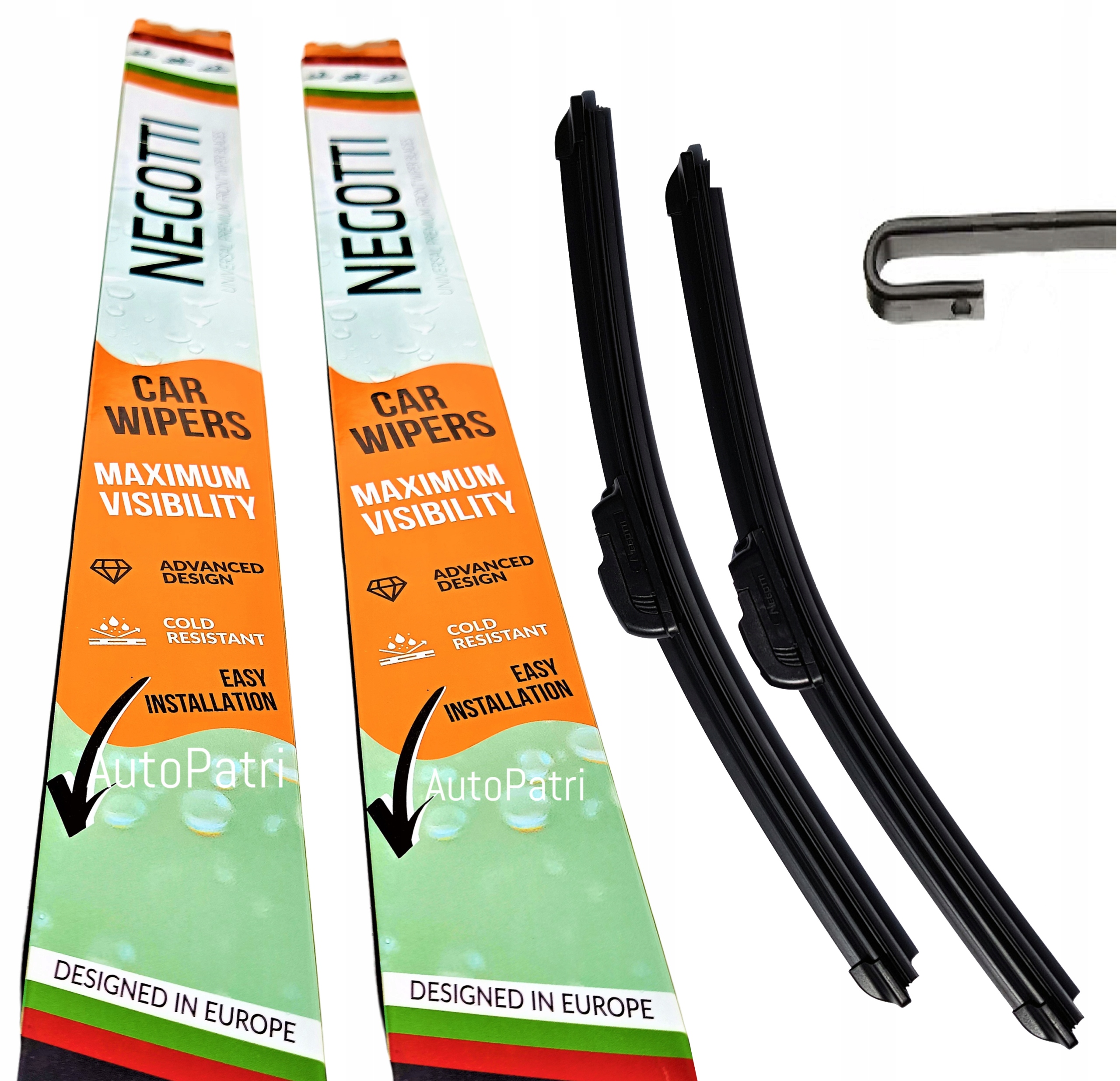 Wycieraczki pióra Negotti Premium zaczep U haczyk 530mm 380mm 53cm 38cm