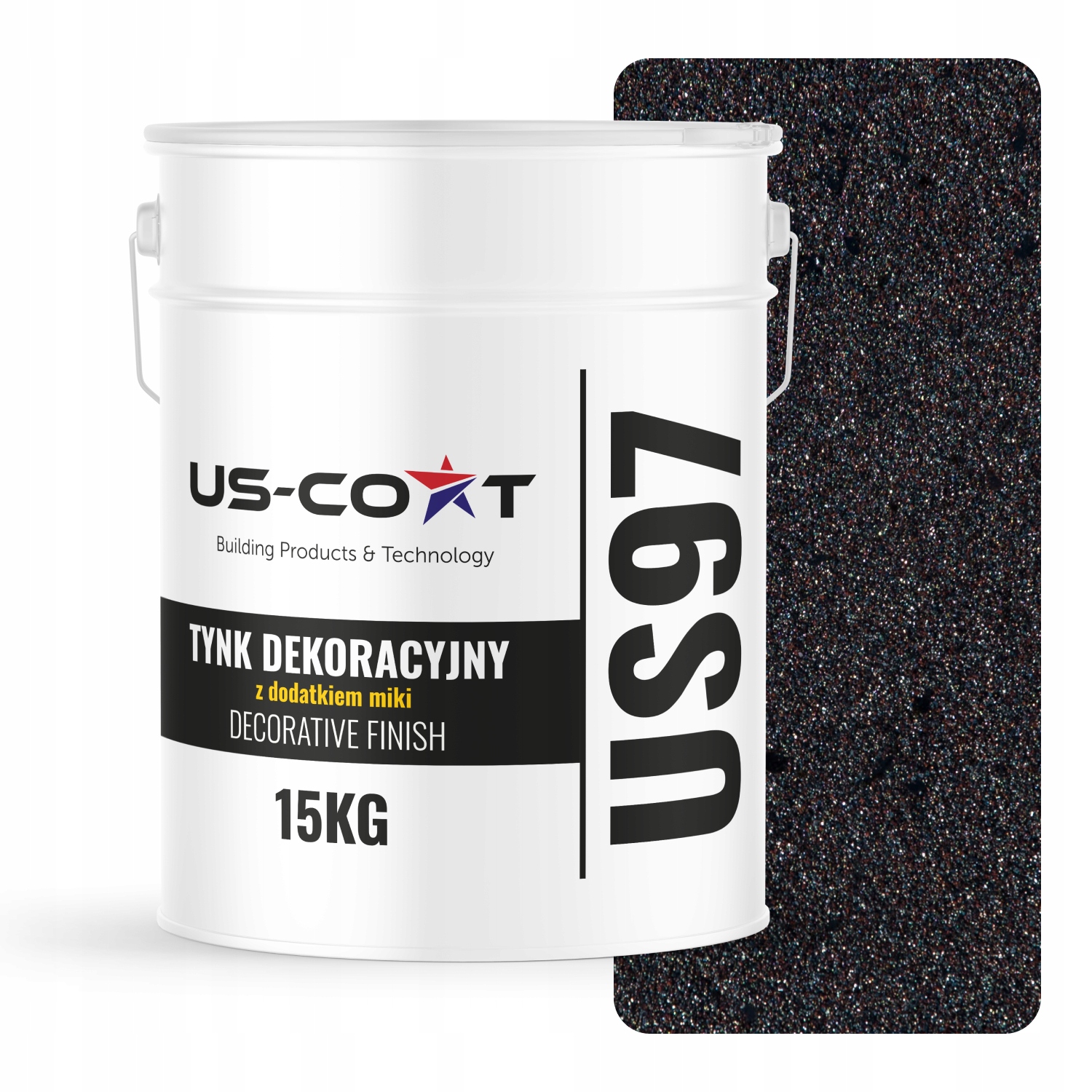 Mozaiková Omítka Jemnozrnná Univerzální Se Třpytkami 15 Kg Barva D922