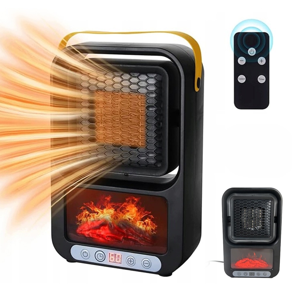 Elektrický Ohřívač S Dálkovým Ovládáním, Dům, Kancelář, Koupelna, Silný Led Krb