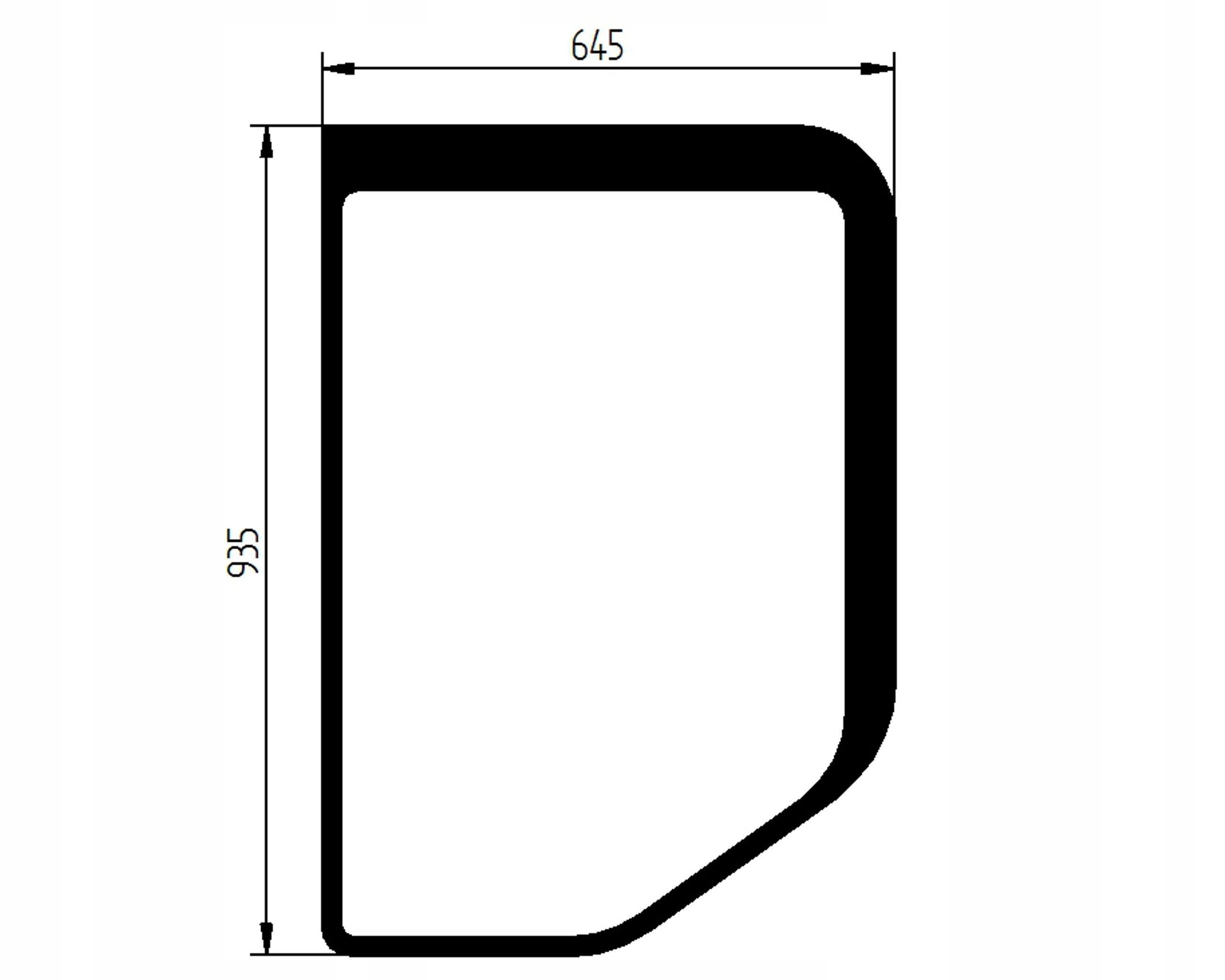 sklo bagr Volvo boční levé 14519444