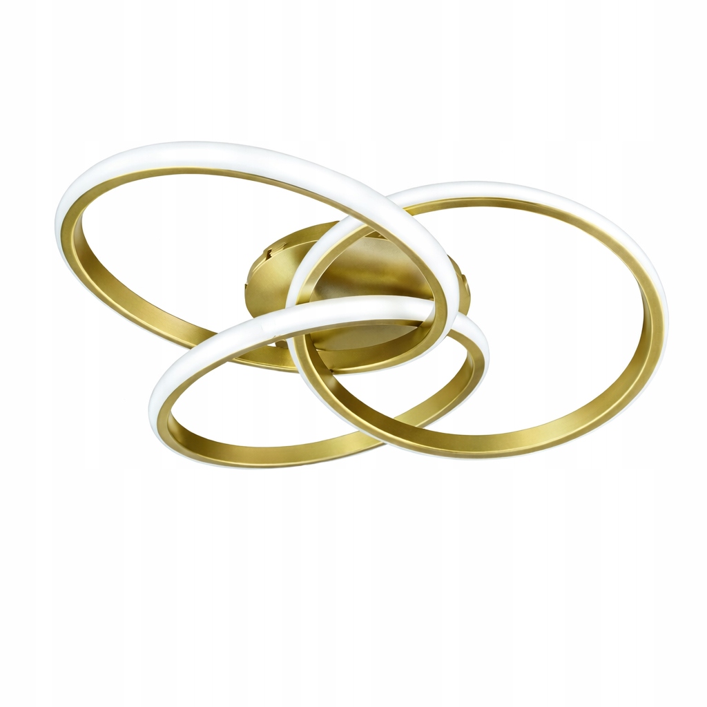 Led Stropná Lampa Zlatá Stropné Svietidlo Luster Gold Loft S Pilotom Kolesá