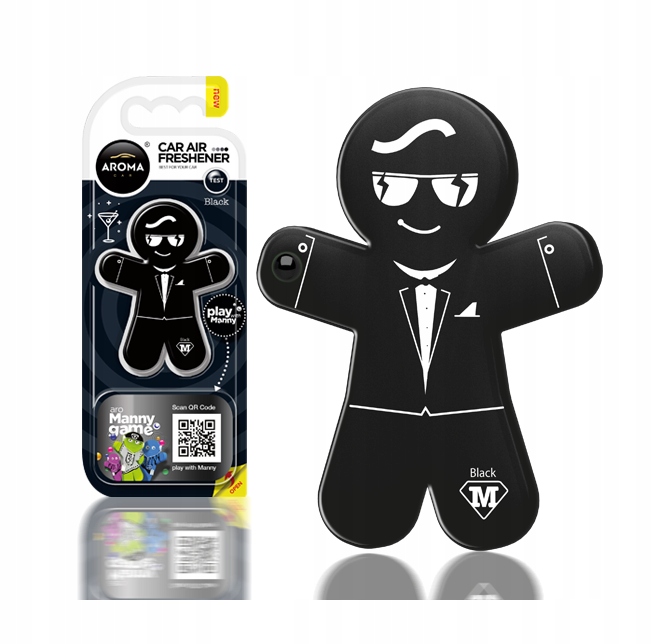 Zapach zawieszka samochodowa Manny Black Aroma Car